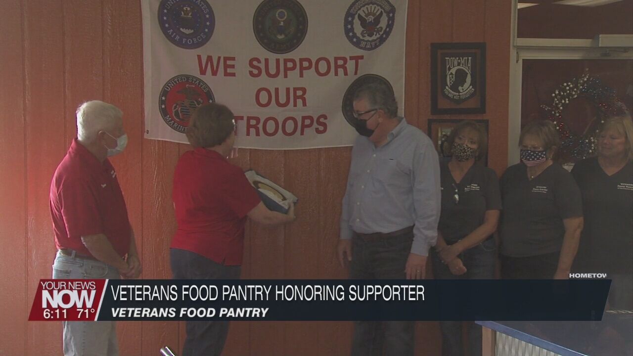 Veteran Food Pantry honors local business owner for support